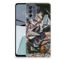 Motorola Moto G62 5G | Siliconen hoesje | met foto Badges