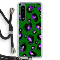 Green Cheetah: Sony Xperia 5 III Transparant Hoesje met koord