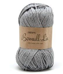 Drops Bomull-Lin Uni Colour 20 Grey-blue