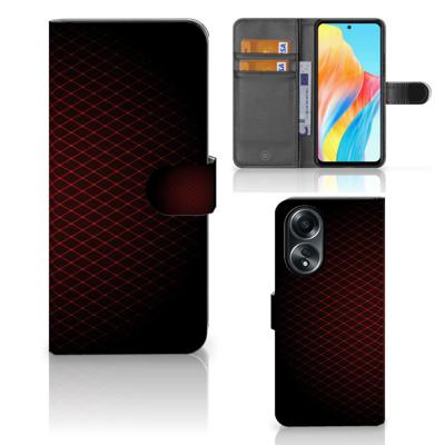 OPPO A58 4G | Telefoon Hoesje | Geruit Rood