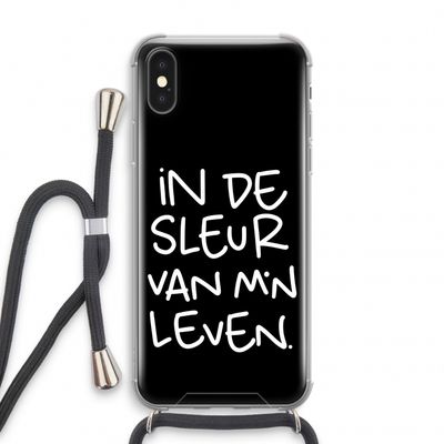 De Sleur: iPhone XS Transparant Hoesje met koord