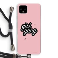 Girl Gang: Pixel 4 XL Transparant Hoesje met koord