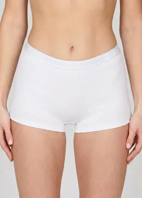 2-pack Comfort dames boxershort katoen - Lekker zitten ondergoed dames - S - Wit - Onderbroek - Ondergoed - S - Onderbroek - Ondergoed - S -
