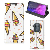 Motorola One Zoom Flip Style Cover Icecream