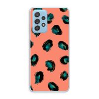 Pink Cheetah: Samsung Galaxy A73 Transparant Hoesje