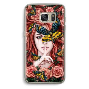 Lady Moth: Samsung Galaxy S7 Transparant Hoesje