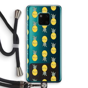 Ananas: Huawei Mate 20 Pro Transparant Hoesje met koord