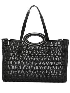 Valentino Garavani sac à main Le Troisieme en mesh - Noir