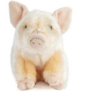 Living Nature - Pluche varken/big - roze - 20 cm - knuffel - speelgoed
