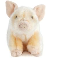 Living Nature - Pluche varken/big - roze - 20 cm - knuffel - speelgoed