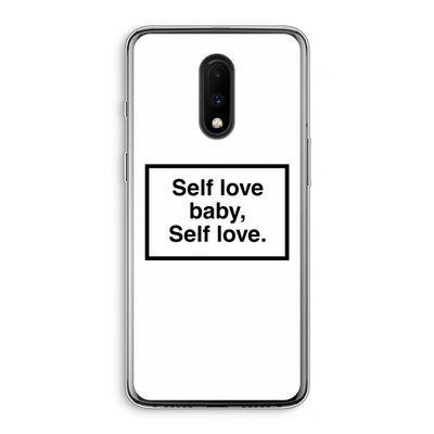 Self love: OnePlus 7 Transparant Hoesje