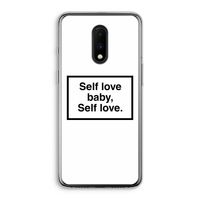 Self love: OnePlus 7 Transparant Hoesje