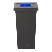 Plafor Fit Prullenbak – 75L – recycling - Zwart/Blauw