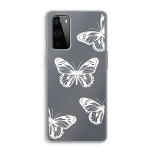 White butterfly: OnePlus 9 Pro Transparant Hoesje
