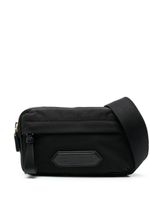 TOM FORD sac banane en cuir à patch logo - Noir - thumbnail