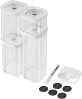 Zwilling Vacuüm Vershoudbakjes Fresh & Save - Kunststof - Transparant - 6-delige set Zwilling Vacuüm Vershoudbakjes Fresh & Save - Kunststof - Transparant - 6-delige set