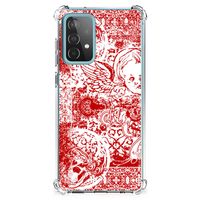 Extreme Case Samsung Galaxy A52 4G/5G Angel Skull Rood