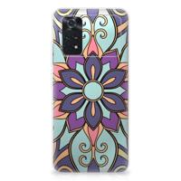 Xiaomi Poco M4 Pro 4G | TPU Case | Purple Flower
