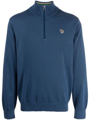 PS Paul Smith sweat en coton à logo poitrine - Bleu