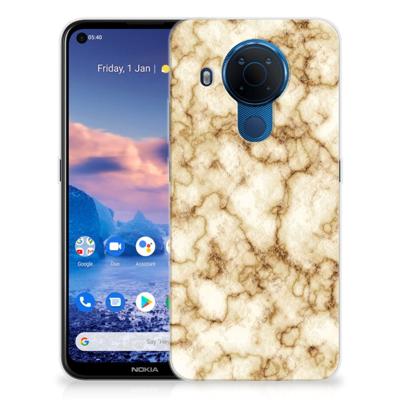 Nokia 5.4 | TPU | Siliconen hoesje | Marmer Goud