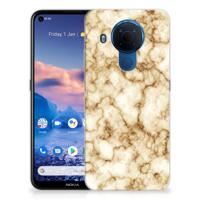 Nokia 5.4 | TPU | Siliconen hoesje | Marmer Goud