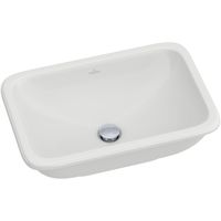 Villeroy & Boch Loop en Friends inbouwwastafel 60x40.5cm met overloop zonder kraangat wit 61450001 - thumbnail