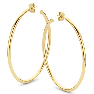 Oorbellen hoops | 15-45 mm - Stainless steel - Goud - 45 mm