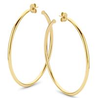 Oorbellen hoops | 15-45 mm - Stainless steel - Goud - 45 mm