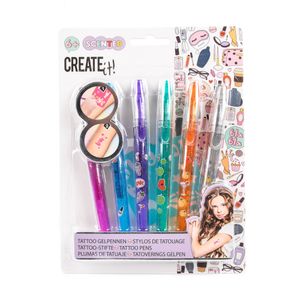Create It! beauty tattoo gelpennen, 6st.