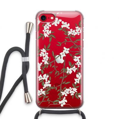 Blossoming spring: iPhone SE 2020 Transparant Hoesje met koord