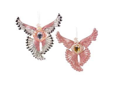 Orn.plc fenix roze l11cm - Kurt s adler