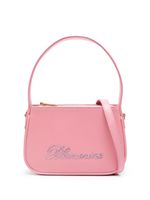 Blumarine sac à main à logo strassé - Rose - thumbnail