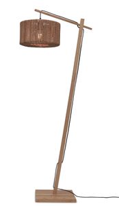 GOOD&MOJO Vloerlamp 'Iguazu' Bamboe en jute, 150cm, kleur Naturel