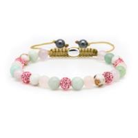 Karma Armband Spiral Lunae XS Pink Crystal