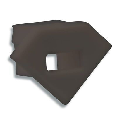 Eindkap E42 kabelinvoer zwart voor LED profiel PO23