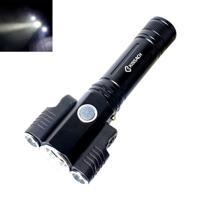 KS-739 USB opladen waterdichte T6 PLUS XPE vaste focus LED zaklamp met 4-modi & 18650 Lithium batterij