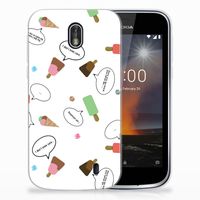 Nokia 1 Siliconen Case IJsjes