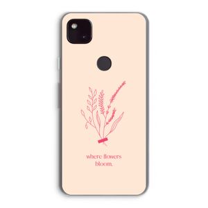 Where flowers bloom: Google Pixel 4a 5G Transparant Hoesje