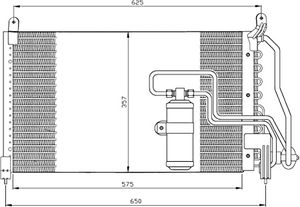 Condensor, airconditioning 35134