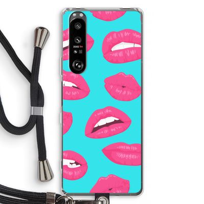 Bite my lip: Sony Xperia 1 III Transparant Hoesje met koord