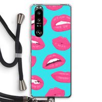 Bite my lip: Sony Xperia 1 III Transparant Hoesje met koord