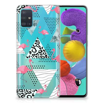 Samsung Galaxy A51 | TPU Hoesje | Flamingo Triangle