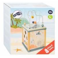 Small Foot houten activiteitenkubus en motoriekspiraal onderwaterwereld