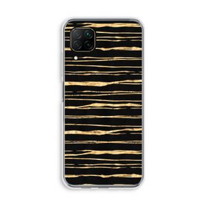 Gouden strepen: Huawei P40 Lite Transparant Hoesje