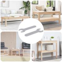 VidaXL Schroefsleutel 2 pcs zilver 13 mm ijzer