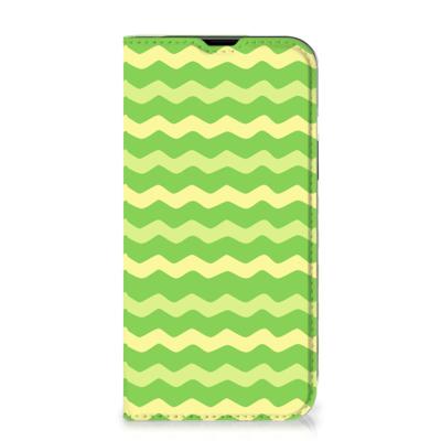 iPhone 14 | Hoesje met Magneet | Waves Green