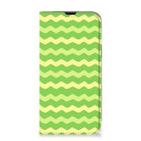 iPhone 14 | Hoesje met Magneet | Waves Green