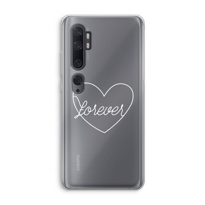 Forever heart pastel: Xiaomi Mi Note 10 Transparant Hoesje