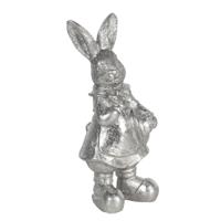 Clayre & Eef Zilvere Decoratie konijn 6*6*13 cm 6PR3097ZI - thumbnail