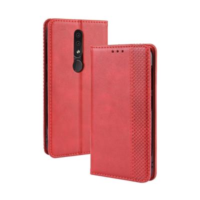 Magnetische gesp retro Crazy Horse textuur horizontale Flip lederen case voor Nokia 4 2 met houder & card slots & Photo Frame (rood)